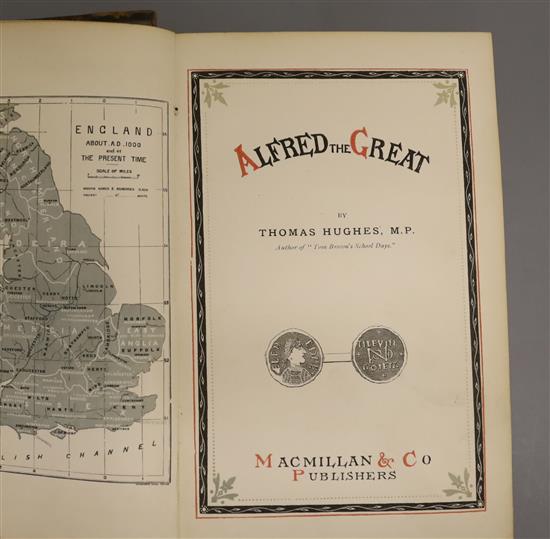 Ex-Libris Frederick Hendricks, F.S.S., F.S.A., Knight of Vasa,1893, two 19th century volumes,